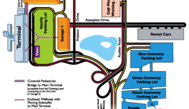 dulles airport food map