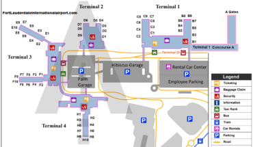 Fort Lauderdale Airport Food Map
