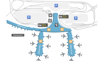 New Orleans Airport Food Map